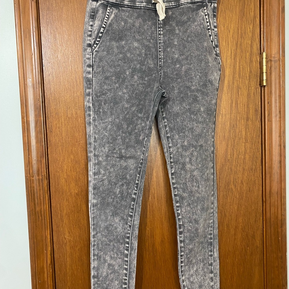 Old Navy Women's Grey Acid Wash Skinny Jeans